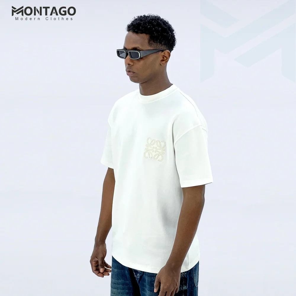Men’s Embroidered Oversized Summer T-Shirt