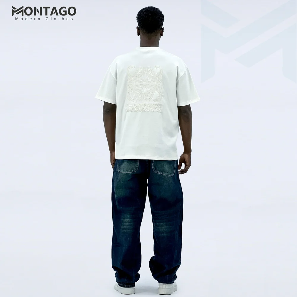Men’s Embroidered Oversized Summer T-Shirt - Image 4