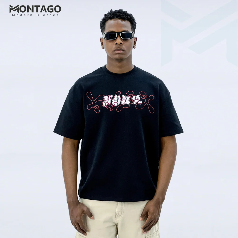 Men’s Embroidered Box Fit Summer T-Shirt