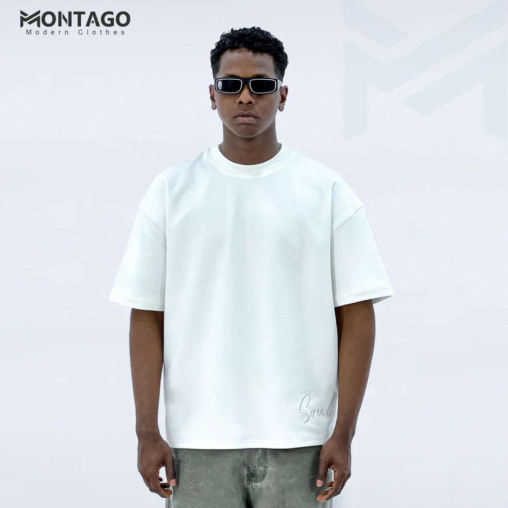 Men’s Embroidered Oversized Summer T-Shirt