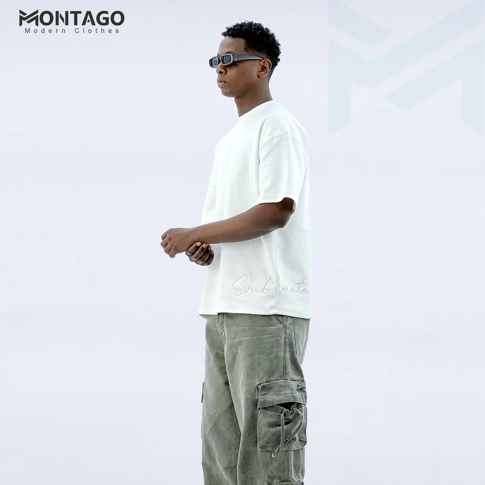 Men’s Embroidered Oversized Summer T-Shirt - Image 4