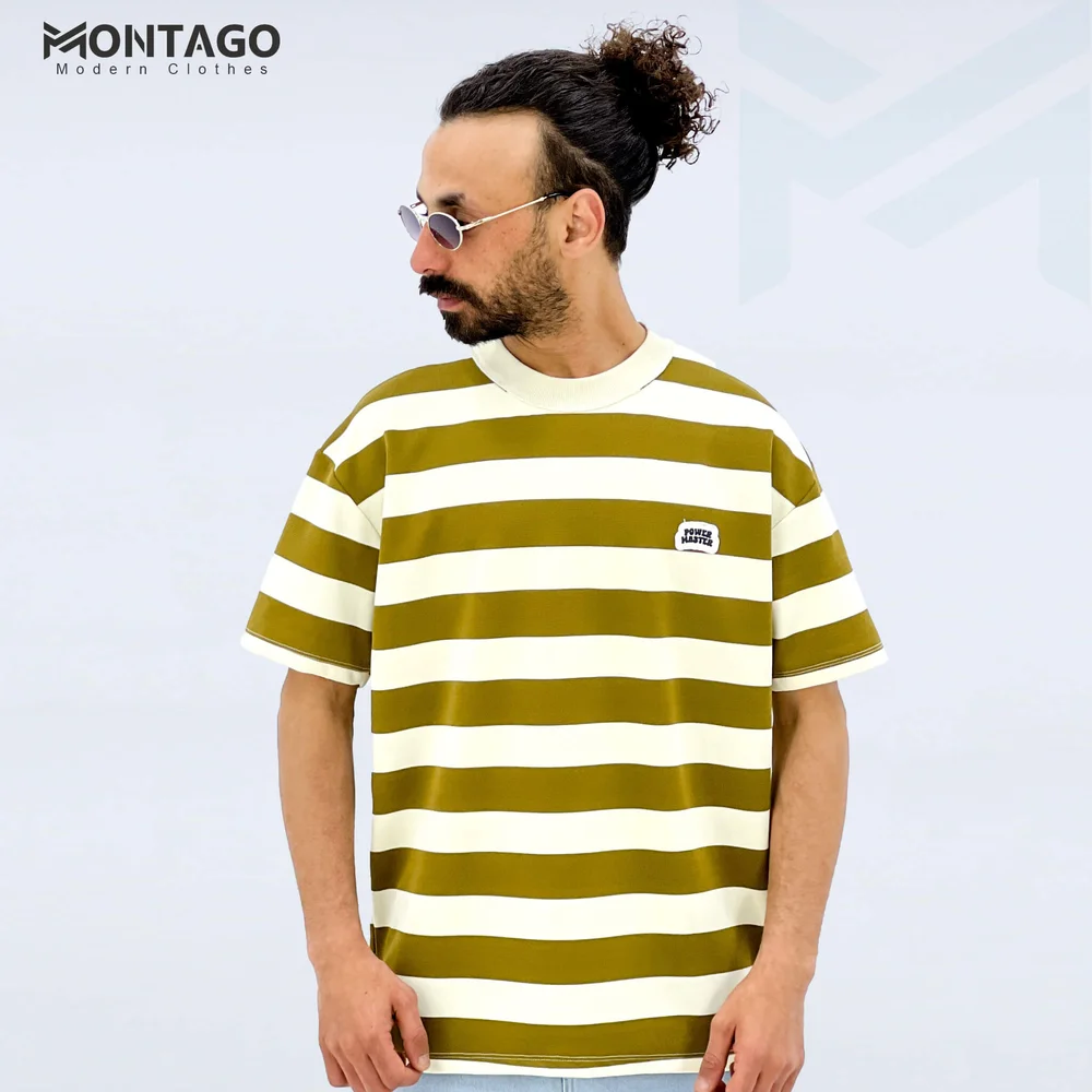 Men’s Striped Oversized Summer T-Shirt