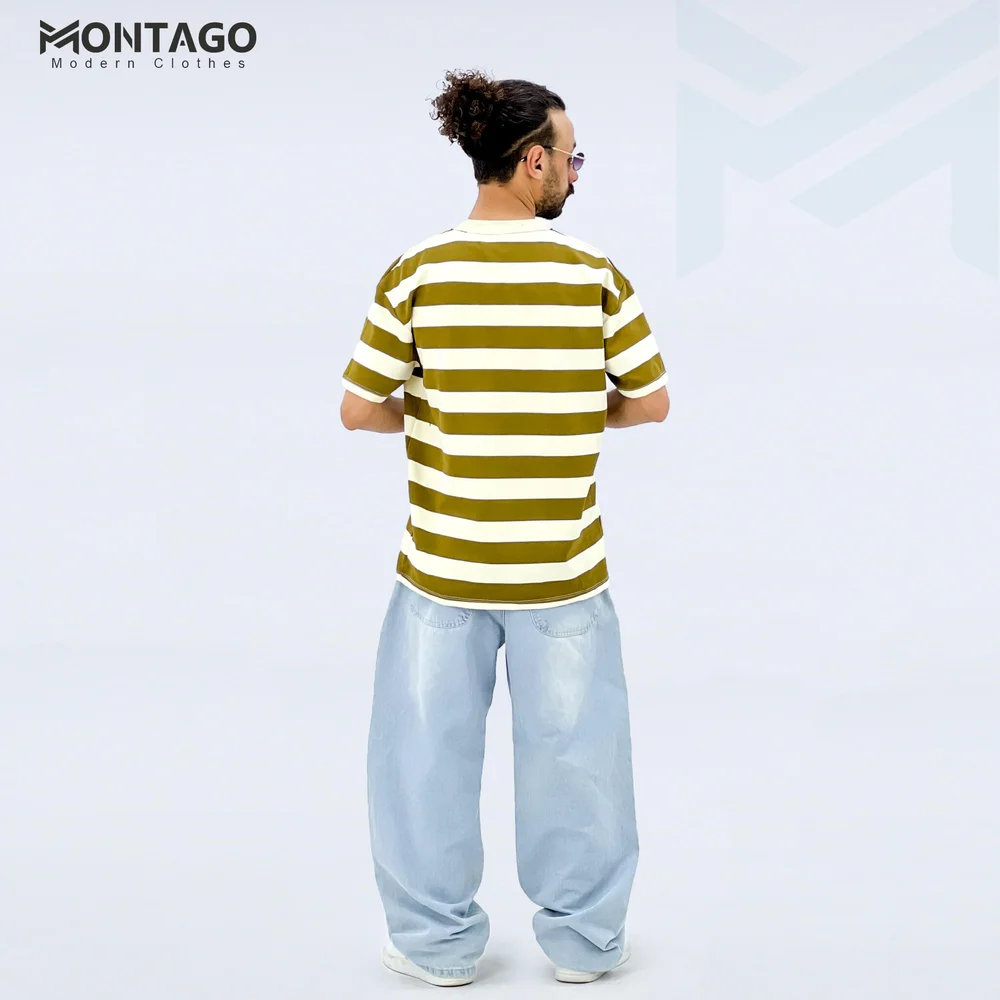 Men’s Striped Oversized Summer T-Shirt - Image 4