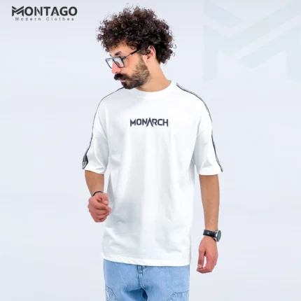 تيشيرت أوفر سايز رجالي بوليفار 'طباعة 117804-MONARCH
