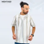 قميص صيفي رجالي - نص كم مقلم